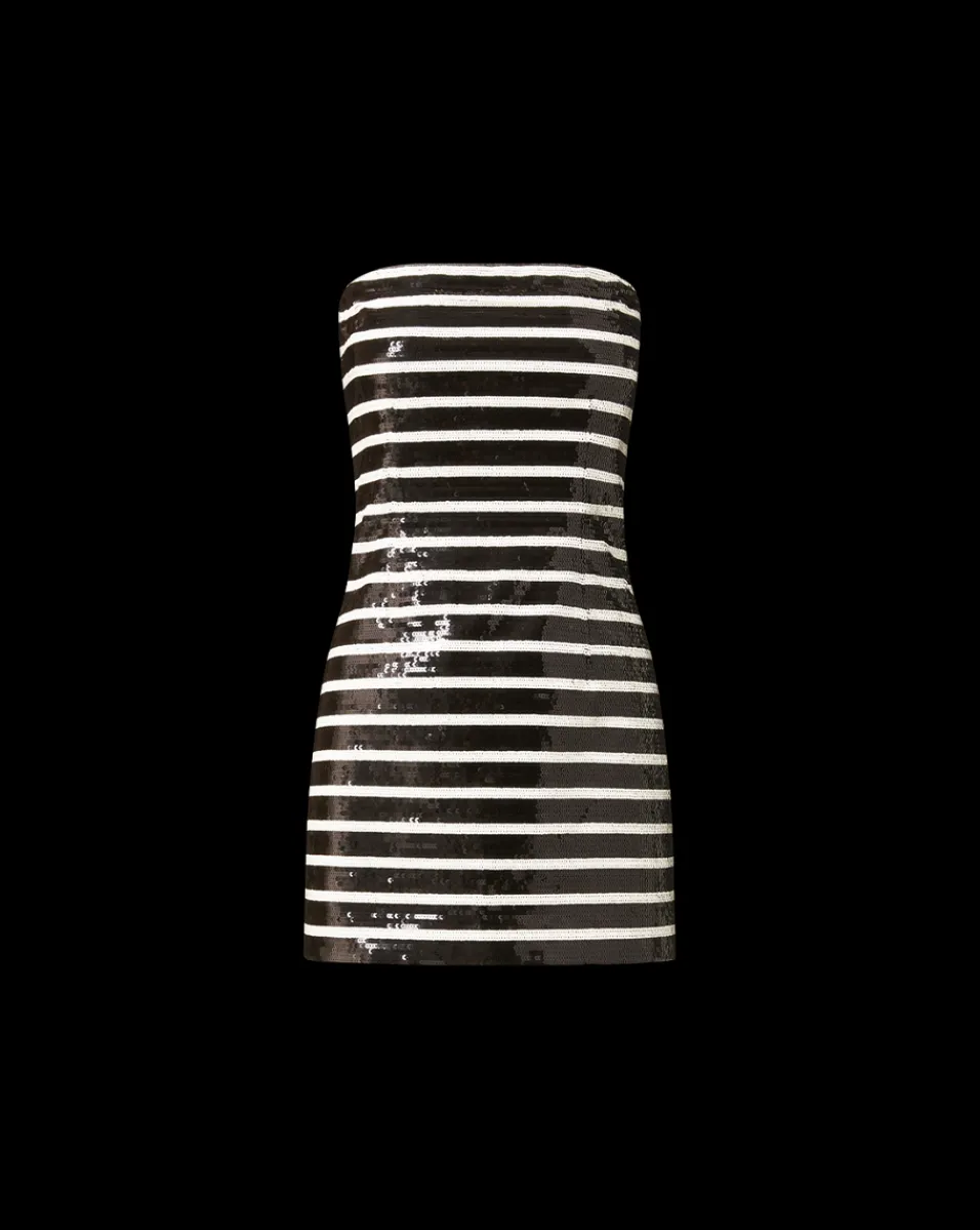 Veronica Beard Dresses|Party Dressing*Cala Sequin Mini Dress in Black & White Black/Off-White