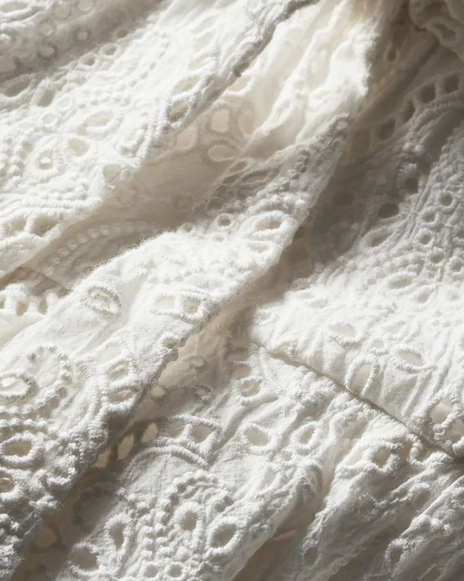 Veronica Beard Dresses*Calibra Eyelet Dress White
