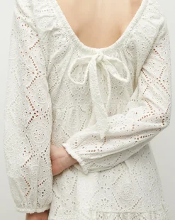 Veronica Beard Dresses*Calibra Eyelet Dress White