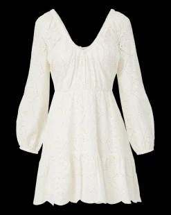 Veronica Beard Dresses*Calibra Eyelet Dress White