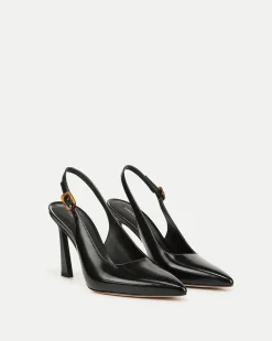 Veronica Beard Pumps|Party Dressing*Callie Leather Slingback Pump in Black