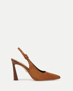 Veronica Beard Pumps*Callie Suede Slingback Pump in Caramel