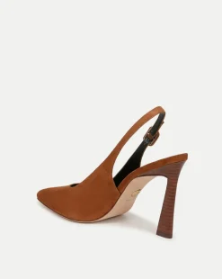 Veronica Beard Pumps*Callie Suede Slingback Pump in Caramel