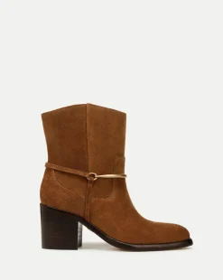 Veronica Beard Boots & Booties*Camden Suede Bootie in Caramel