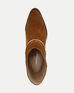 Veronica Beard Boots & Booties*Camden Suede Bootie in Caramel