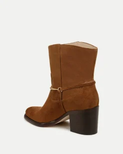 Veronica Beard Boots & Booties*Camden Suede Bootie in Caramel