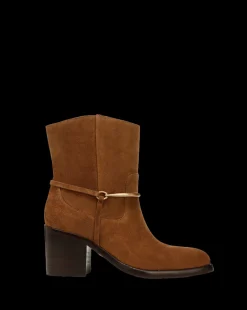Veronica Beard Boots & Booties*Camden Suede Bootie in Caramel