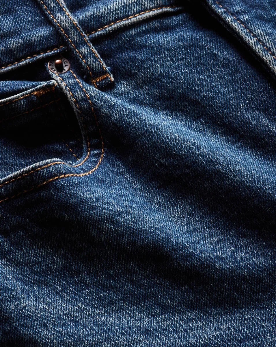 Veronica Beard Jeans|The Veronicas' Favorites*Cameron Bootcut Jean with Raw Hem in Dark Blue Denim Thriller