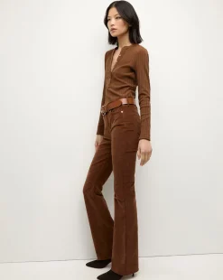 Veronica Beard Jeans|Pants*Cameron Corduroy Bootcut Pant in Brown DeepOchre