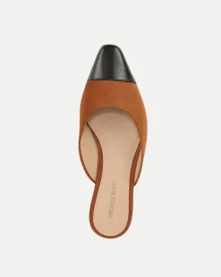 Veronica Beard Flats & Loafers*Carlotta Suede Flat in Black/Caramel