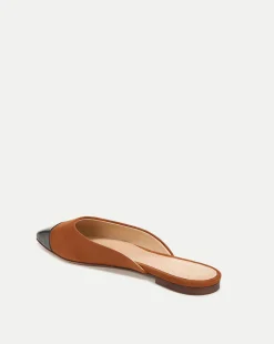 Veronica Beard Flats & Loafers*Carlotta Suede Flat in Black/Caramel