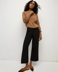 Veronica Beard Flats & Loafers*Carlotta Suede Flat in Black/Caramel