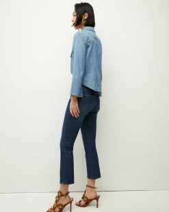 Veronica Beard Jeans*Carly Kick-Flare Jean BrightBlue
