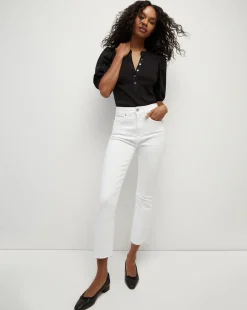 Veronica Beard Jeans|Vb Classics*Carly Raw Hem Kick-Flare Jean in White