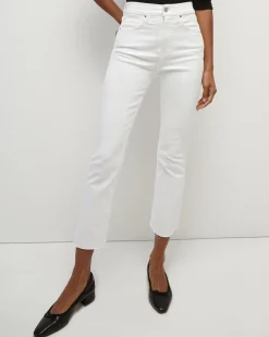 Veronica Beard Jeans|Vb Classics*Carly Raw Hem Kick-Flare Jean in White