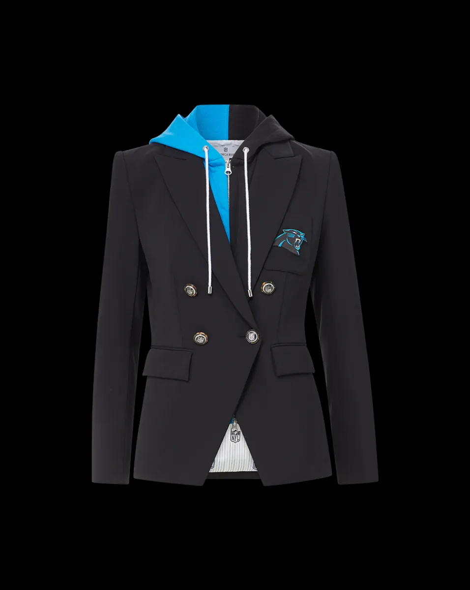 Veronica Beard Jackets & Outerwear|The Gift Guide*Carolina Panthers Dickey Jacket in Black/Silver CarolinaPanthers