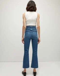 Veronica Beard Jeans*Carolina Skinny Kick-Flare Jean in Serendipity