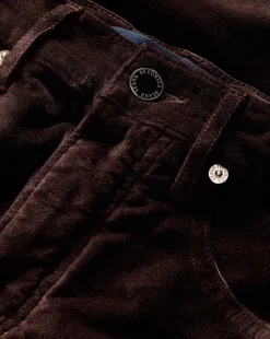 Veronica Beard Jeans*Carson Ankle Flare Velvet in Dark Chocolate DarkChocolate