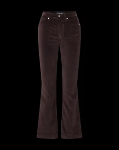 Veronica Beard Jeans*Carson Ankle Flare Velvet in Dark Chocolate DarkChocolate