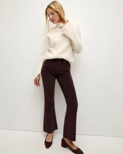 Veronica Beard Jeans|Pants*Carson Corduroy Kick-Flare Pant in Plum