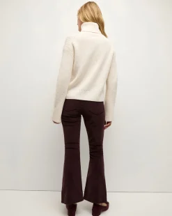 Veronica Beard Jeans|Pants*Carson Corduroy Kick-Flare Pant in Plum