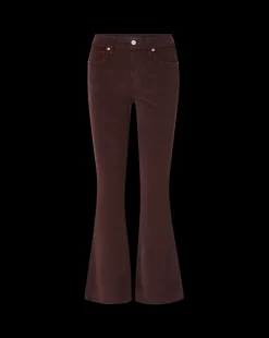 Veronica Beard Jeans|Pants*Carson Corduroy Kick-Flare Pant in Plum