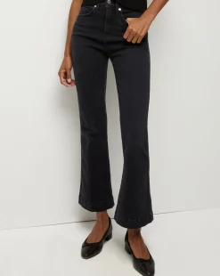 Veronica Beard Jeans|Vb Classics*Carson High-Rise Ankle Flare Jean WashedOnyx