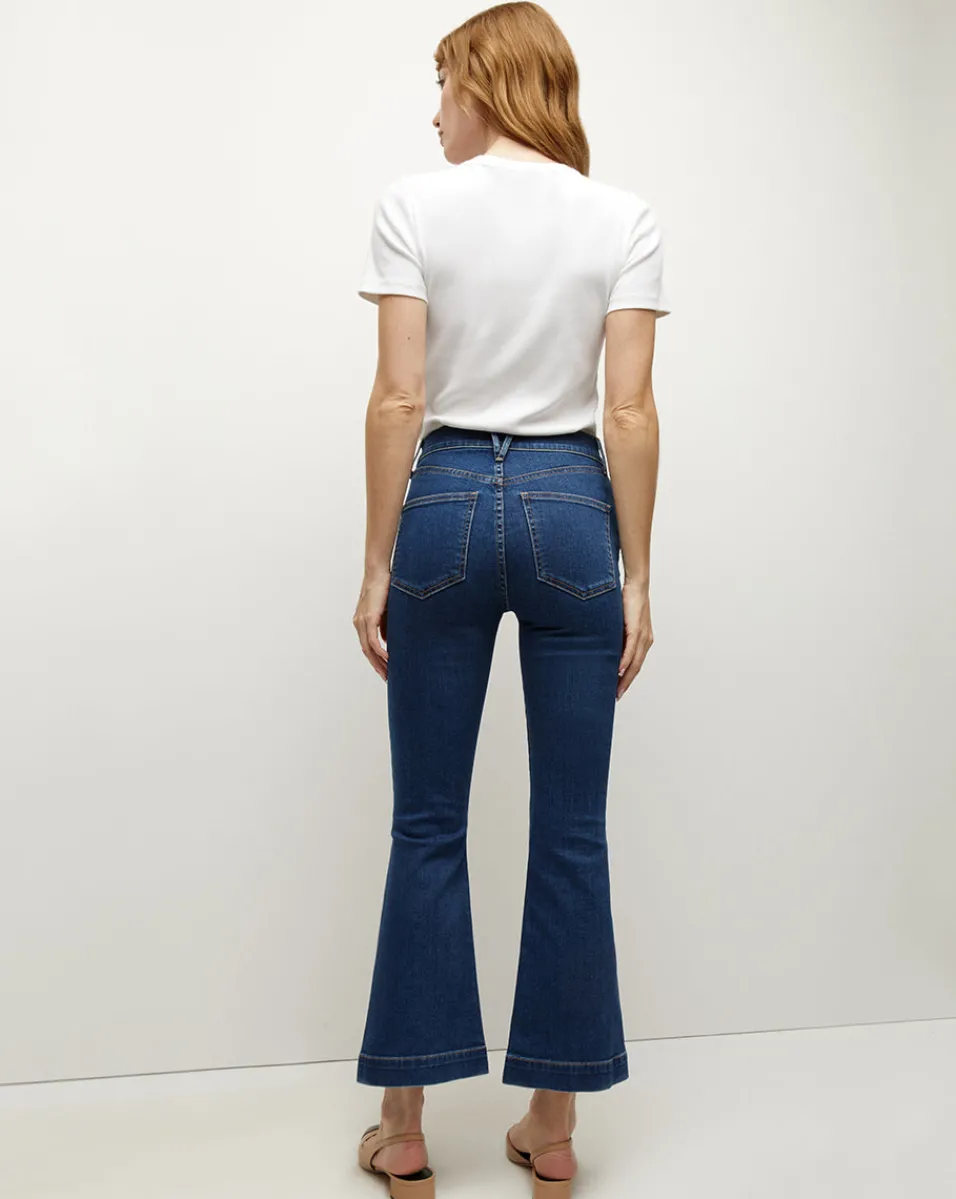 Veronica Beard Jeans|Vb Classics*Carson Kick-Flare High-Rise Jean BrightBlue
