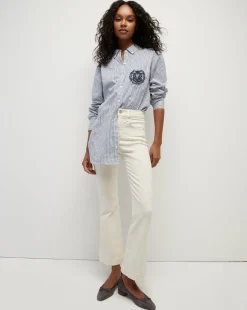 Veronica Beard Jeans|Extended Sizes*Carson Kick-Flare Jean | Extended Ecru