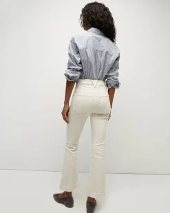 Veronica Beard Jeans|Extended Sizes*Carson Kick-Flare Jean | Extended Ecru