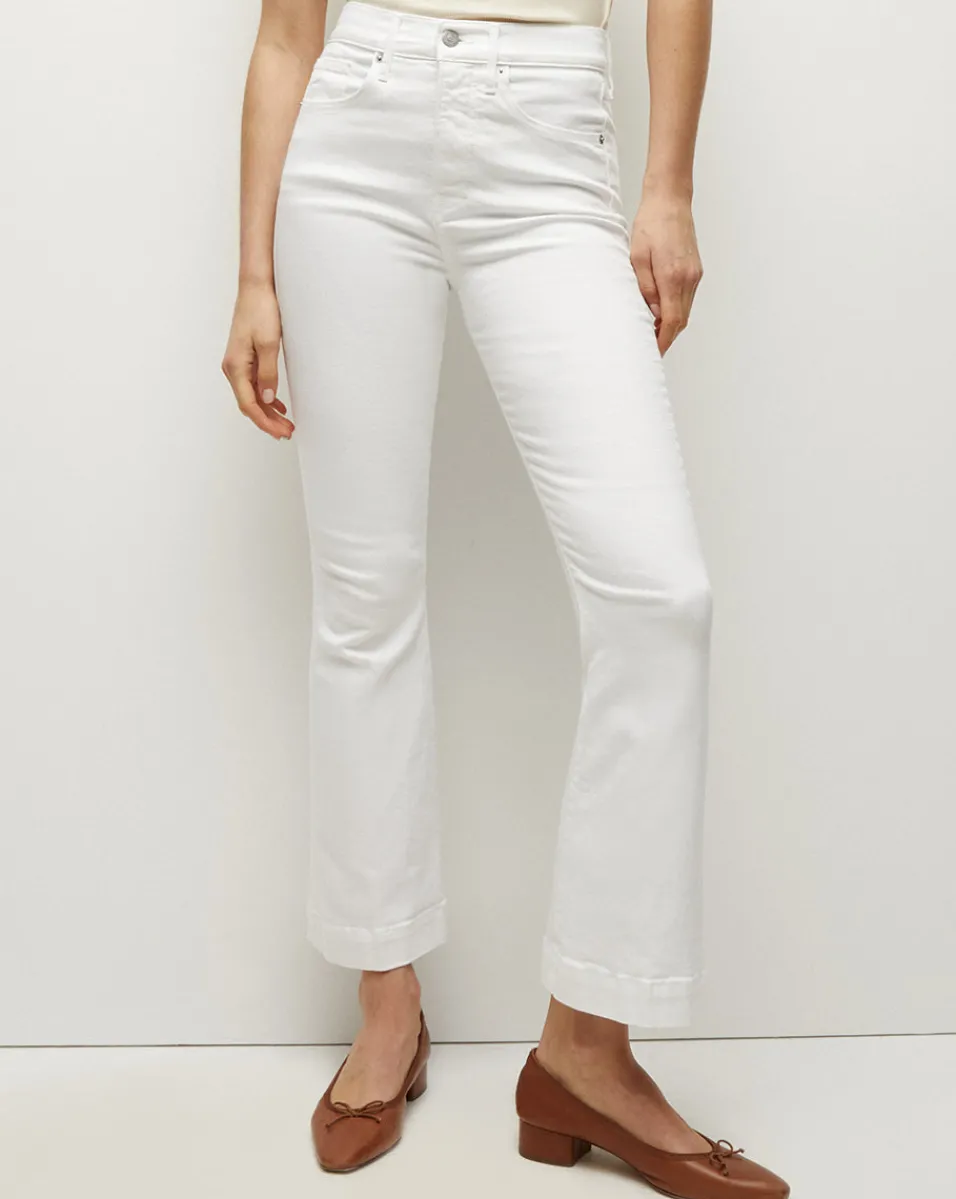 Veronica Beard Jeans|Extended Sizes*Carson Kick-Flare Jean | Extended in White