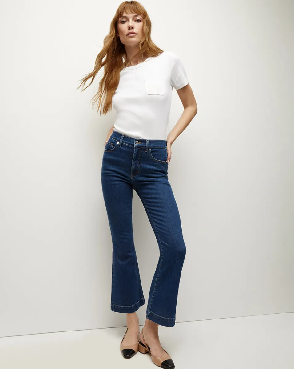 Veronica Beard Jeans|Extended Sizes*Carson Kick-Flare Jean Extended BrightBlue