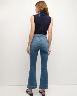 Veronica Beard Jeans*Carson Kick-Flare Jean in Bandit Dust BanditDust