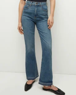 Veronica Beard Jeans*Carson Released Hem Kick-Flare Jean in Thriller