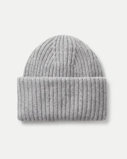 Veronica Beard Accessories|The Gift Guide*Cashmere Foldover Beanie in Heather Grey HeatherGrey