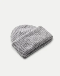 Veronica Beard Accessories|The Gift Guide*Cashmere Foldover Beanie in Heather Grey HeatherGrey