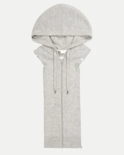Veronica Beard Dickeys|Vb Classics*Cashmere Hoodie Dickey Grey