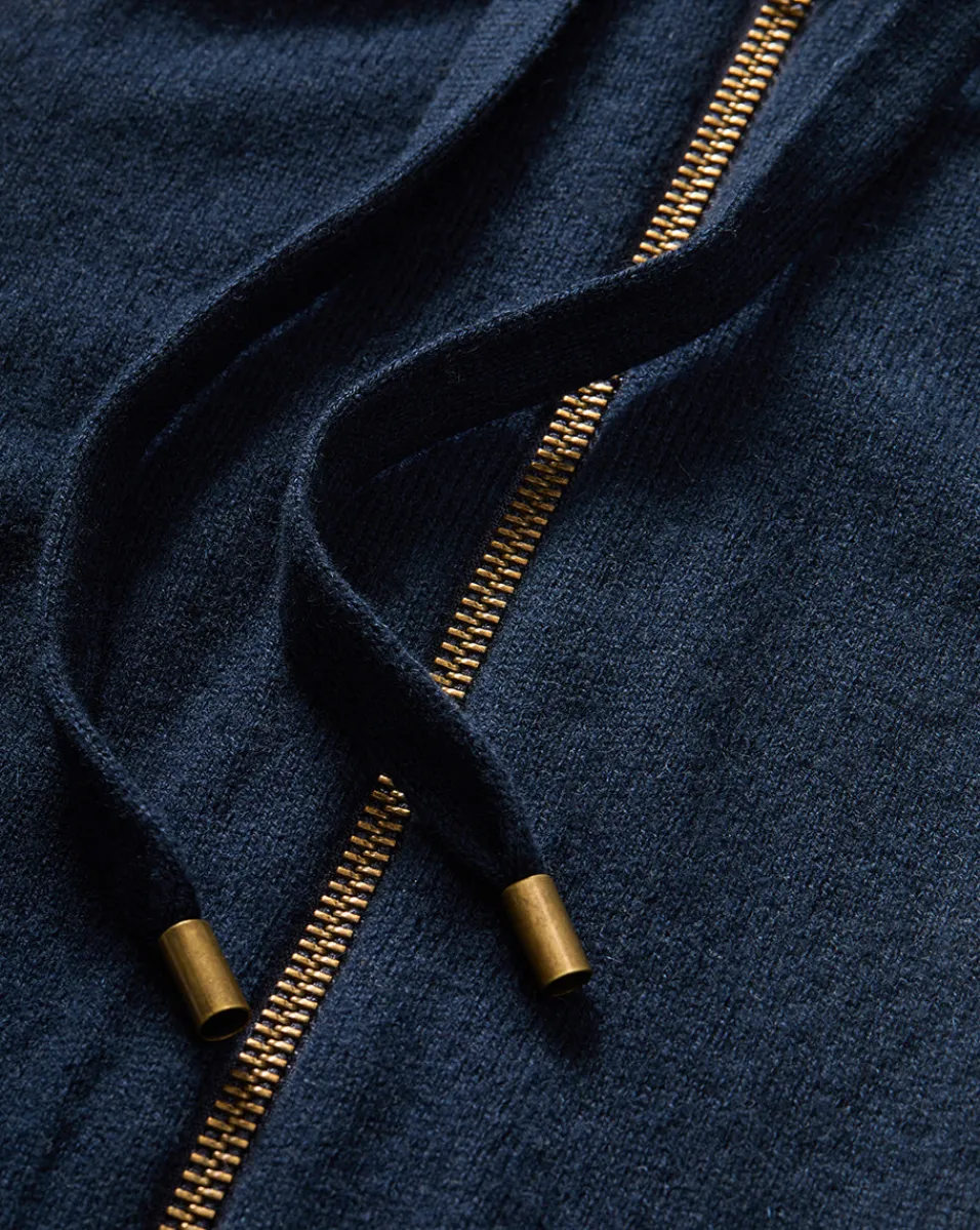 Veronica Beard Dickeys*Cashmere Hoodie Dickey Insert in Navy