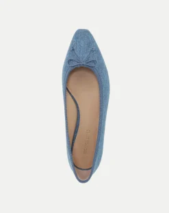 Veronica Beard Flats & Loafers*Catherine Denim Ballet Flat in Blue