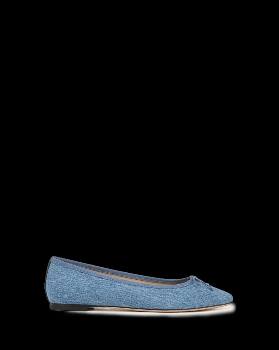Veronica Beard Flats & Loafers*Catherine Denim Ballet Flat in Blue