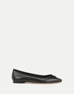Veronica Beard Flats & Loafers*Catherine Leather Ballet Flat in Black