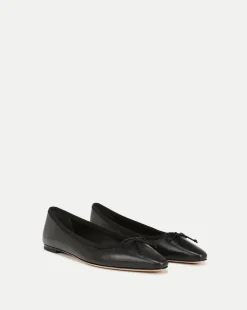 Veronica Beard Flats & Loafers*Catherine Leather Ballet Flat in Black