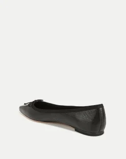 Veronica Beard Flats & Loafers*Catherine Leather Ballet Flat in Black