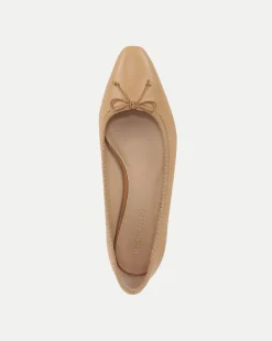 Veronica Beard Flats & Loafers*Catherine Leather Ballet Flat in Natural