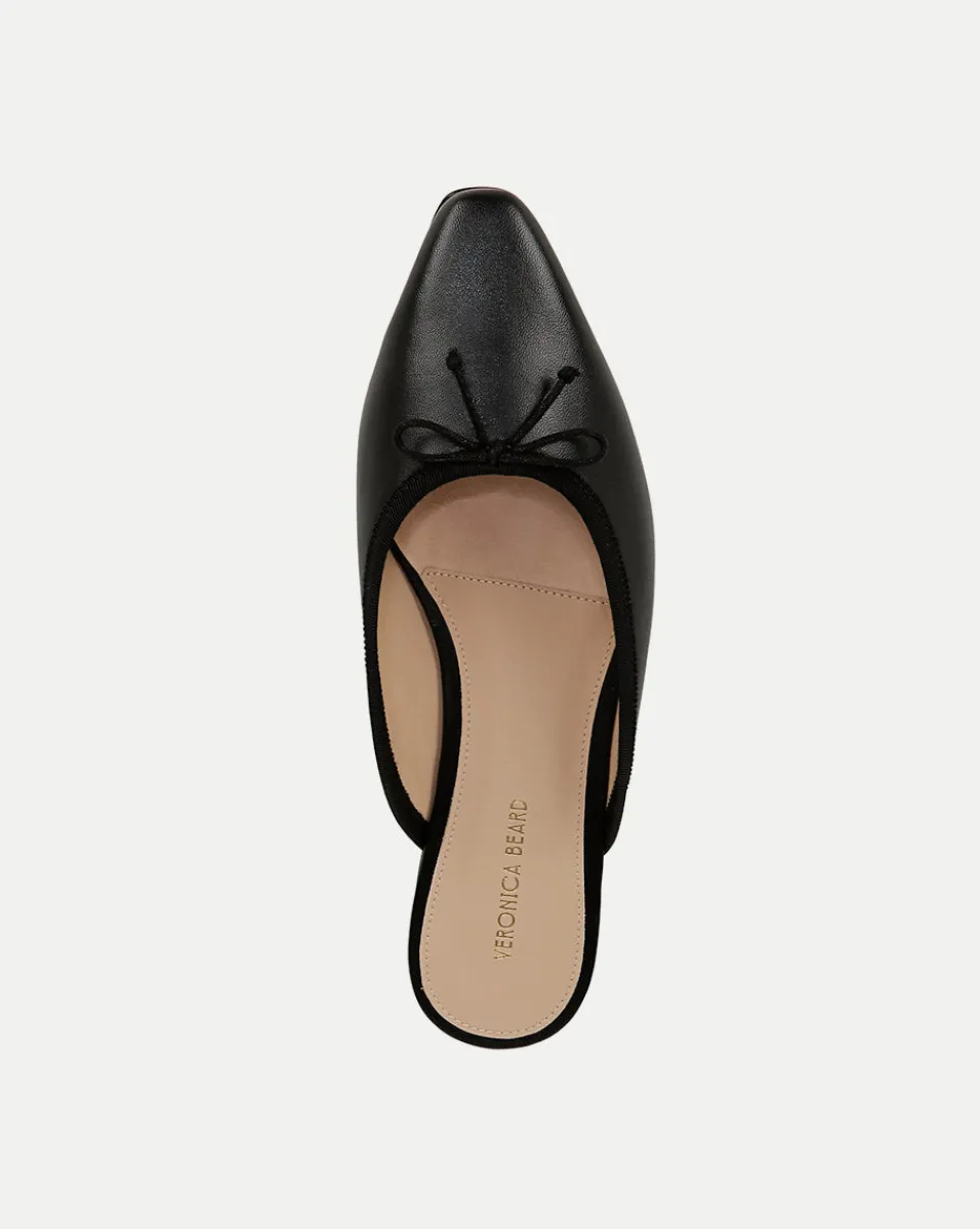 Veronica Beard Flats & Loafers*Catherine Leather Mule in Black