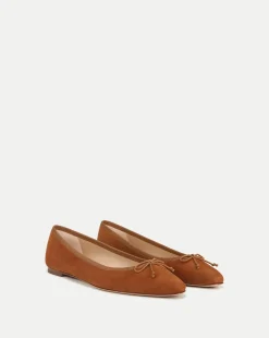 Veronica Beard Flats & Loafers*Catherine Suede Ballet Flat in Caramel