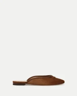 Veronica Beard Flats & Loafers*Catherine Suede Mule in Cedar