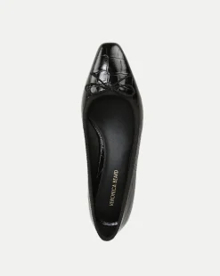 Veronica Beard Flats & Loafers|Pumps*Cecile Croc-Embossed Ballet Pump in Black