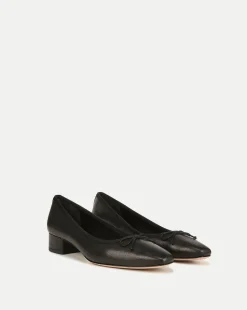 Veronica Beard Flats & Loafers|Pumps*Cecile Leather Ballet Pump Black