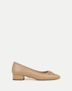 Veronica Beard Flats & Loafers|Pumps*Cecile Leather Ballet Pump in Bisque